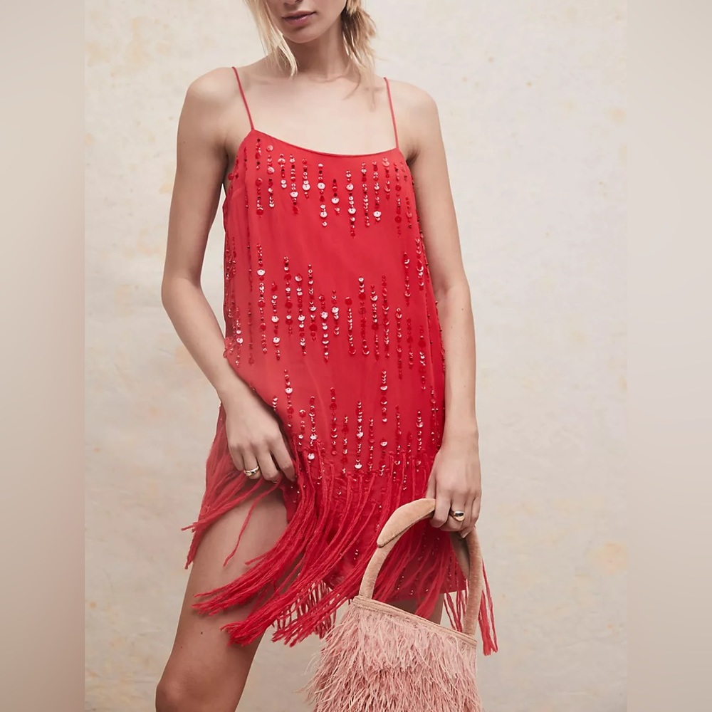 Free People Crystal Clear Mini Dress